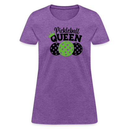 Pickleball Queen Women's Contoured T-Shirt - purple heather