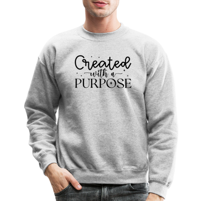 Created with a Purpose Sweatshirt - heather gray