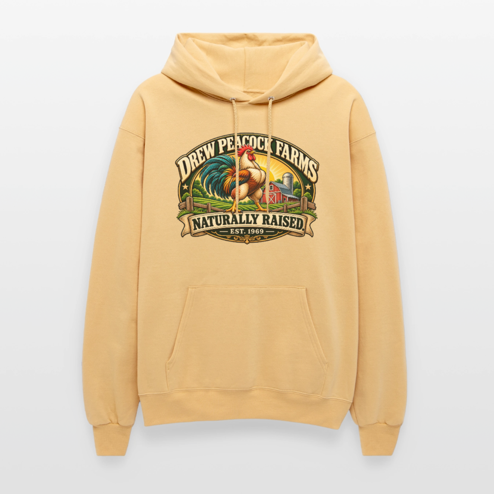 Drew Peacock Farms Hoodie - light gold 