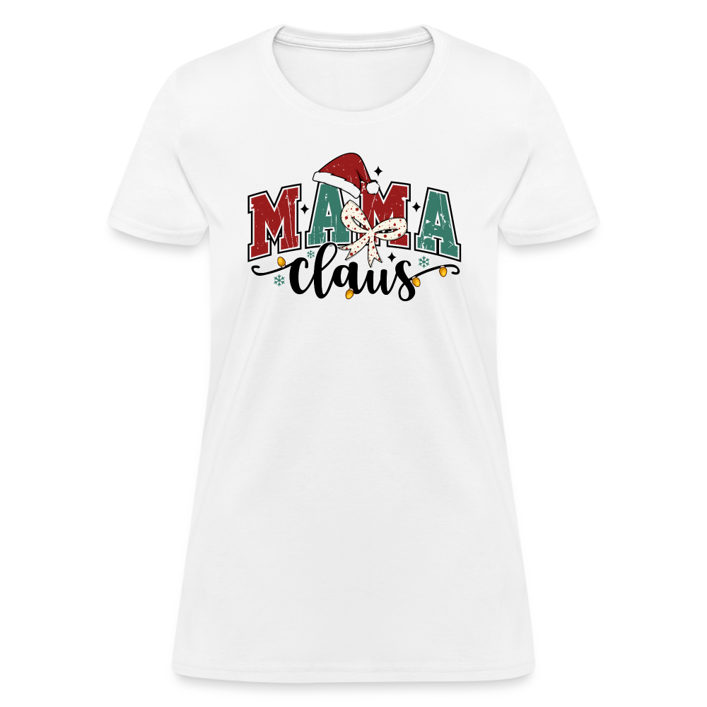 Mama Claus Women's Contoured T-Shirt - white