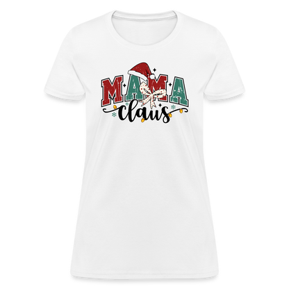 Mama Claus Women's Contoured T-Shirt - white