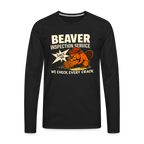 Beaver Inspection Service Men's Long Sleeve T-Shirt – Funny Adult Humor