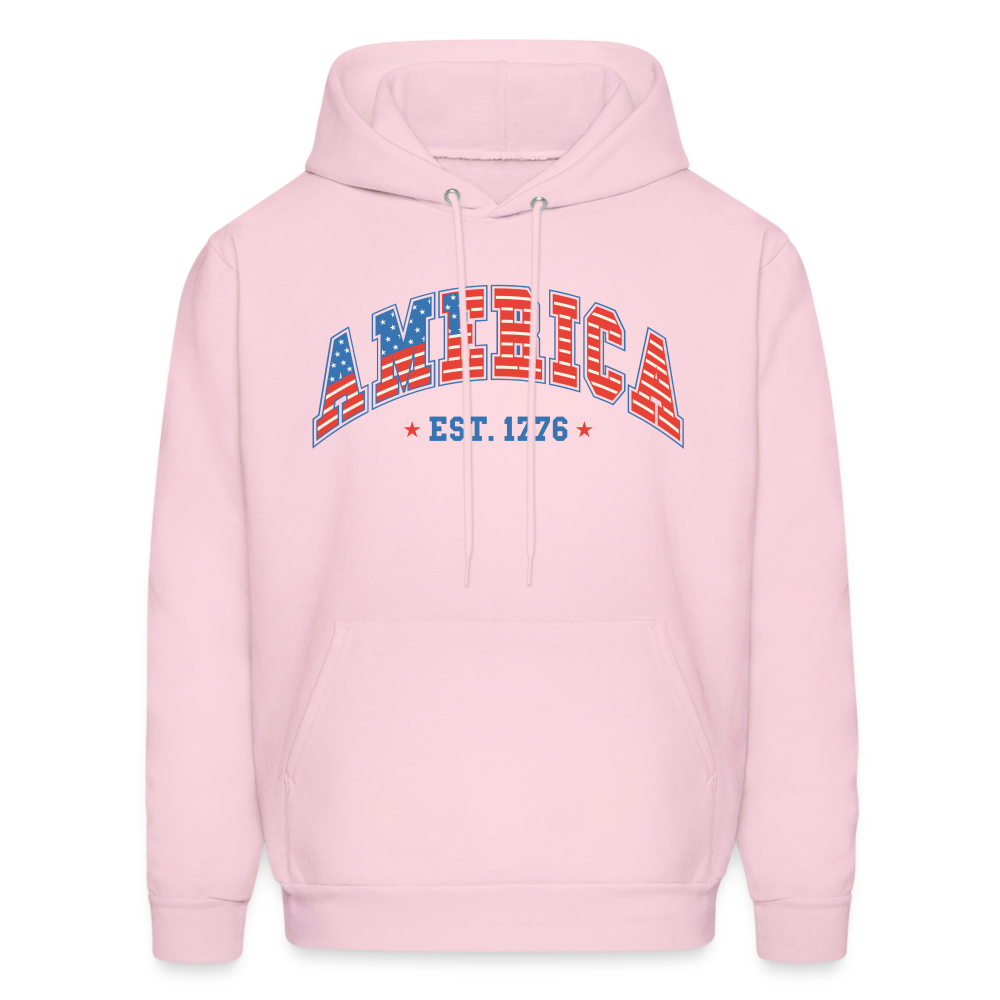 American 1776 Hoodie - pale pink