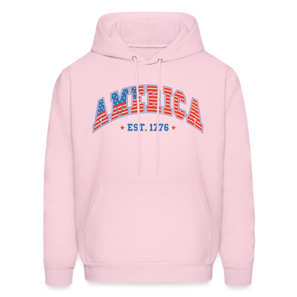 American 1776 Hoodie - pale pink