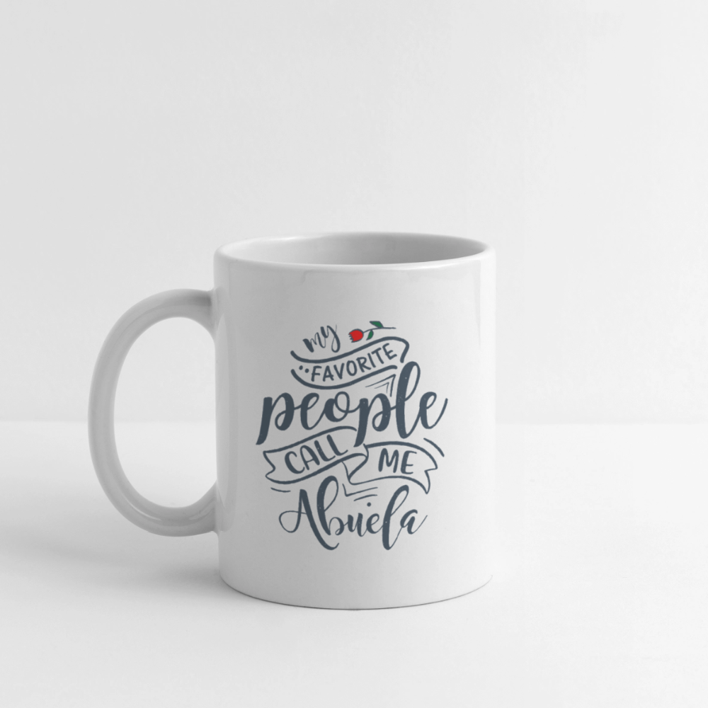 My Favorite People Call Me Abuela Coffee Mug - white