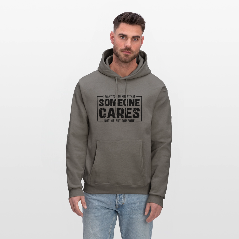Someone Cares, Not Me (Sarcasm) Hoodie - asphalt gray