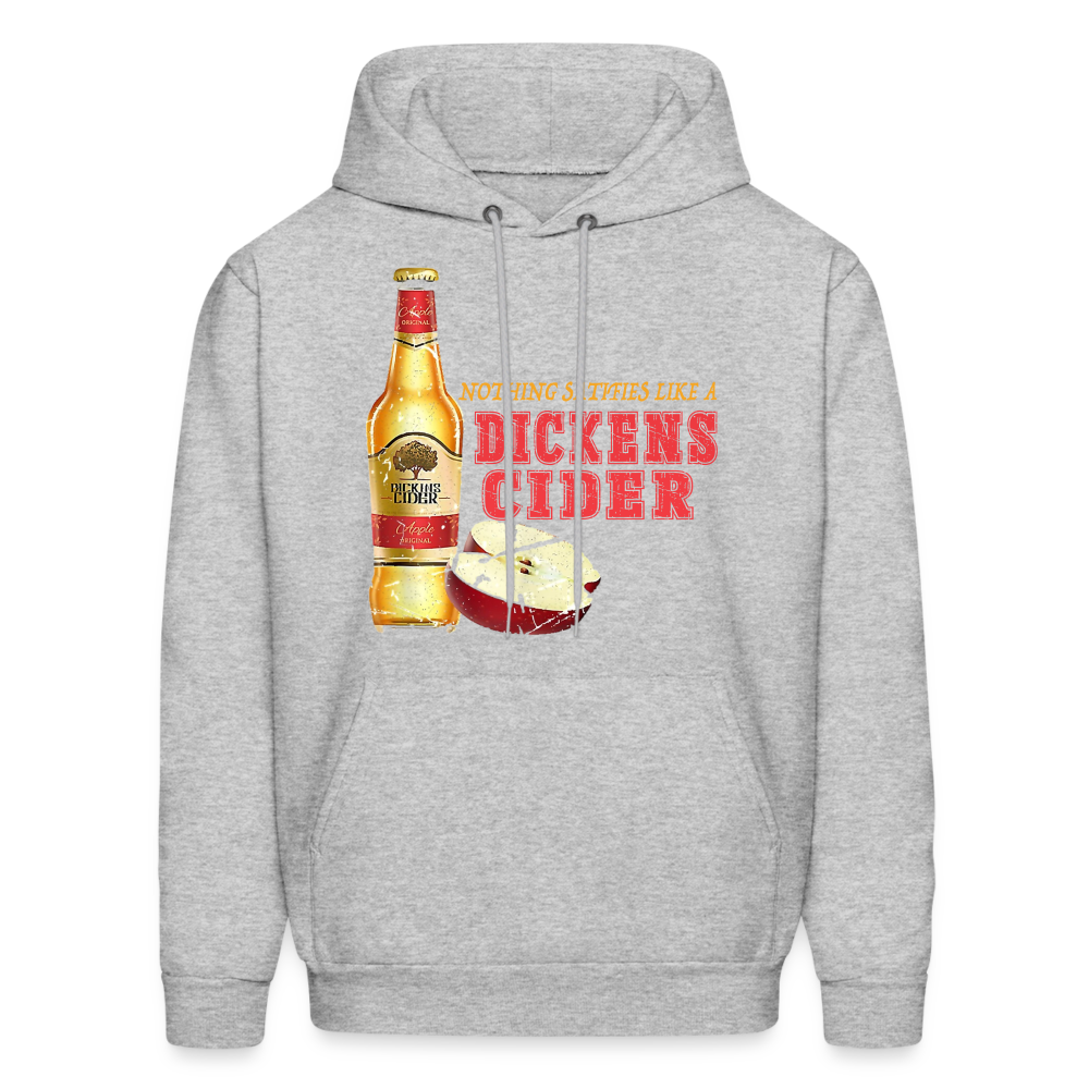 Nothing Satisfies Like A Dickens Cider Hoodie - heather gray