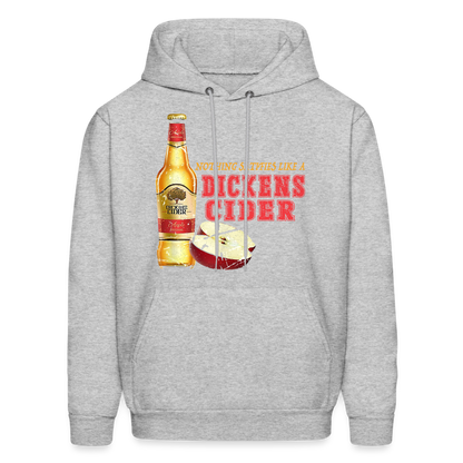 Nothing Satisfies Like A Dickens Cider Hoodie - heather gray