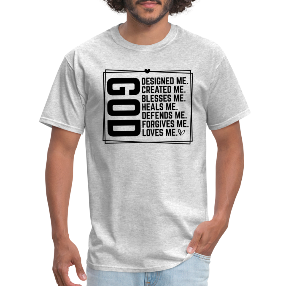 GOD Designed Me T-Shirt - heather gray