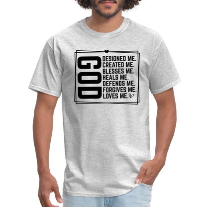 GOD Designed Me T-Shirt - heather gray