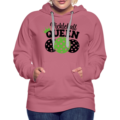 Pickleball Queen Women's Premium Hoodie - mauve