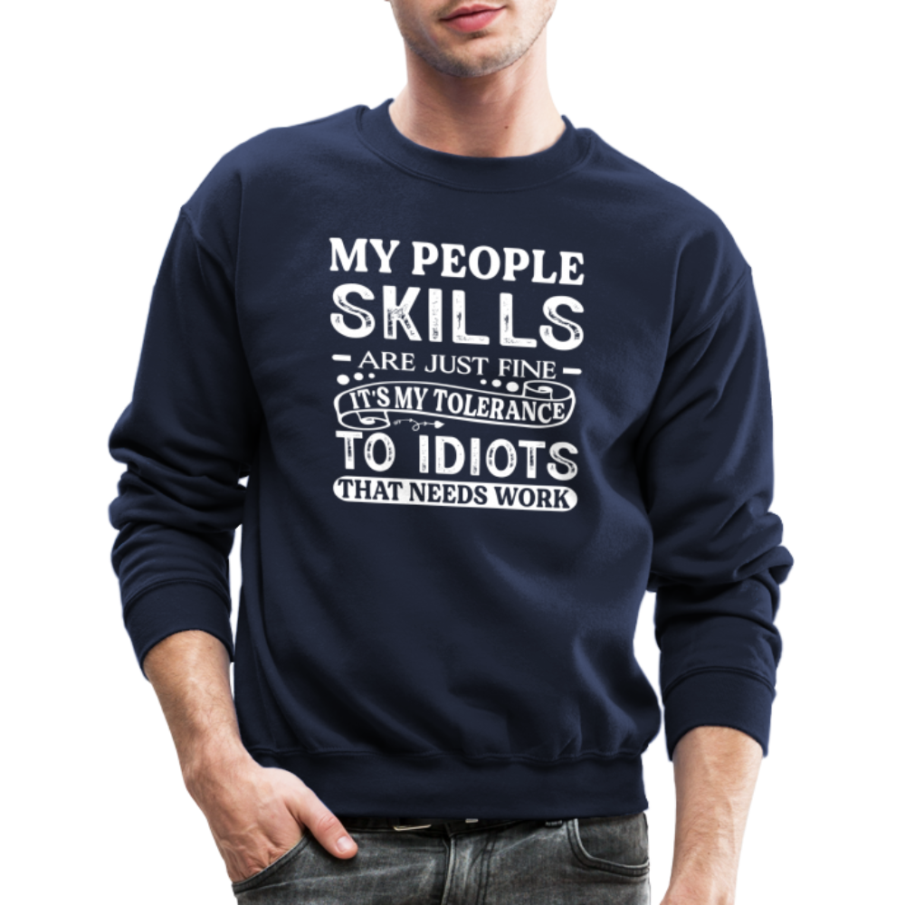 My People Skills Are Just Fine Sweatshirt - navy