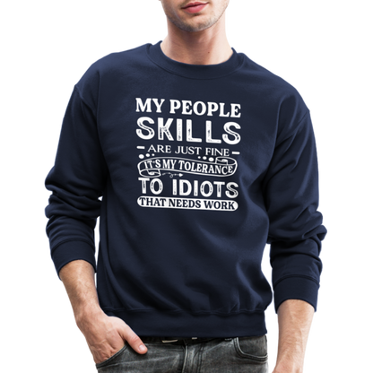 My People Skills Are Just Fine Sweatshirt - navy