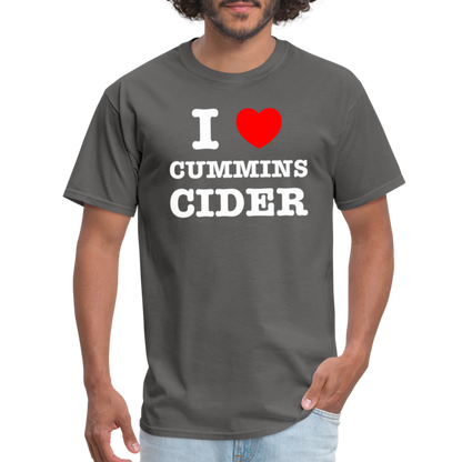 I Heart Cummins Cider T-Shirt - charcoal