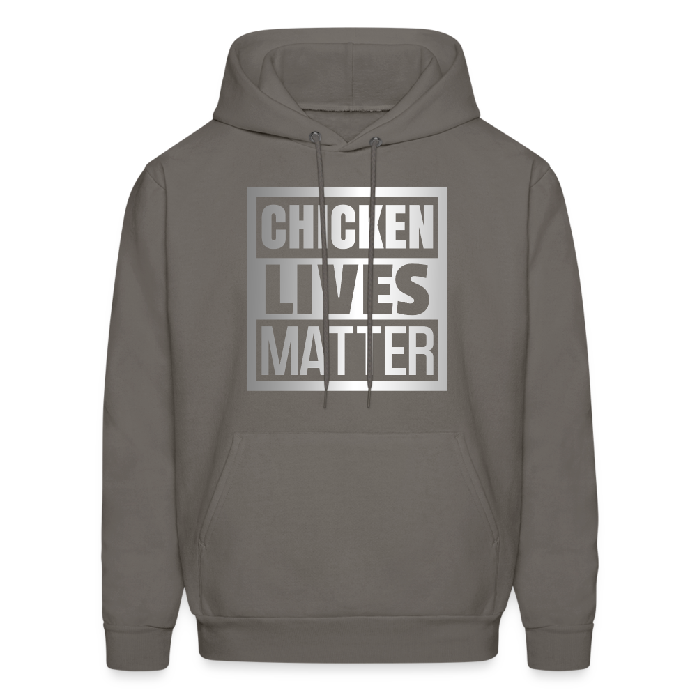 Chicken Lives Matter Hoodie - asphalt gray