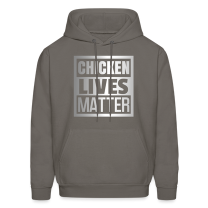 Chicken Lives Matter Hoodie - asphalt gray