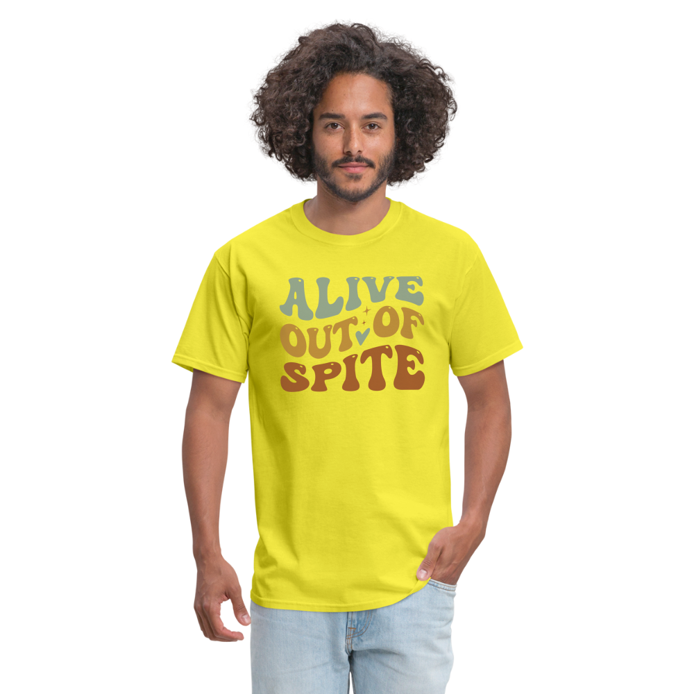 Alive Out Of Spite T-Shirt - yellow