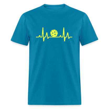 Pickleball Heartbeat T-Shirt - turquoise