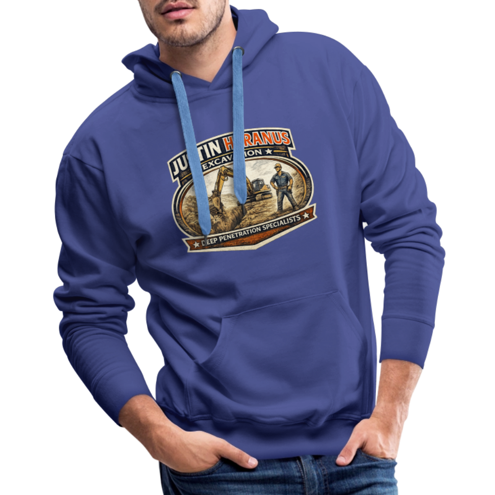 Justin Heranus Drilling Co Hoodie Funny Adult Humor Gear Color: heather grey