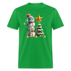 Cute Christmas Funny Snowman Decorating Tree T-Shirt