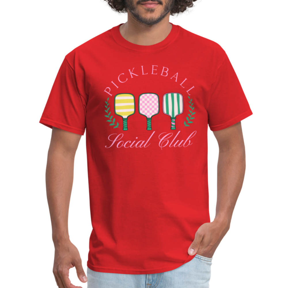 Pickleball Social Club T-Shirt - red