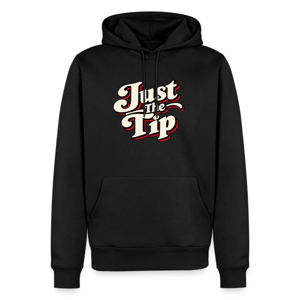Just the Tip Funny Adult Humor Hoodie Color: Black