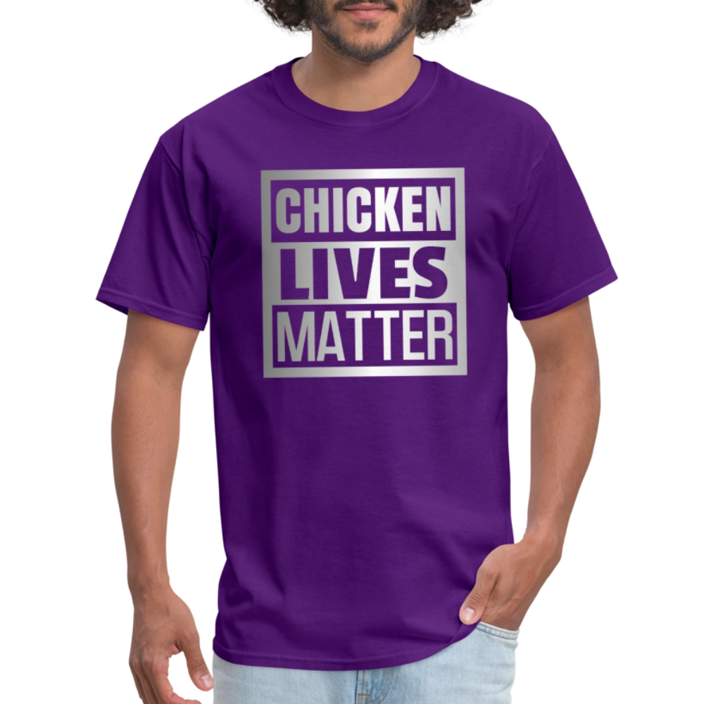 Chicken Lives Matter T-Shirt - purple