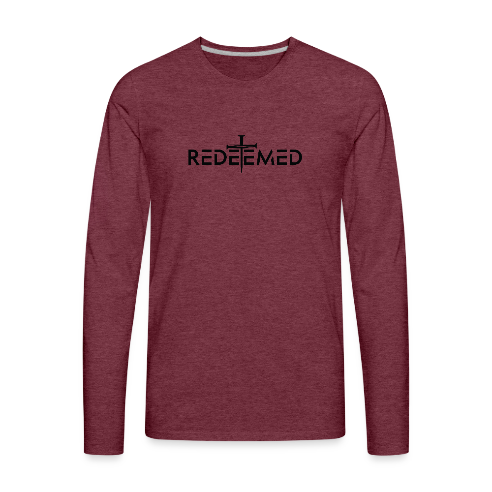 Redeemed Men's Premium Long Sleeve T-Shirt - heather burgundy