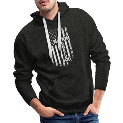 One Nation Under God Men’s Premium Hoodie - charcoal grey