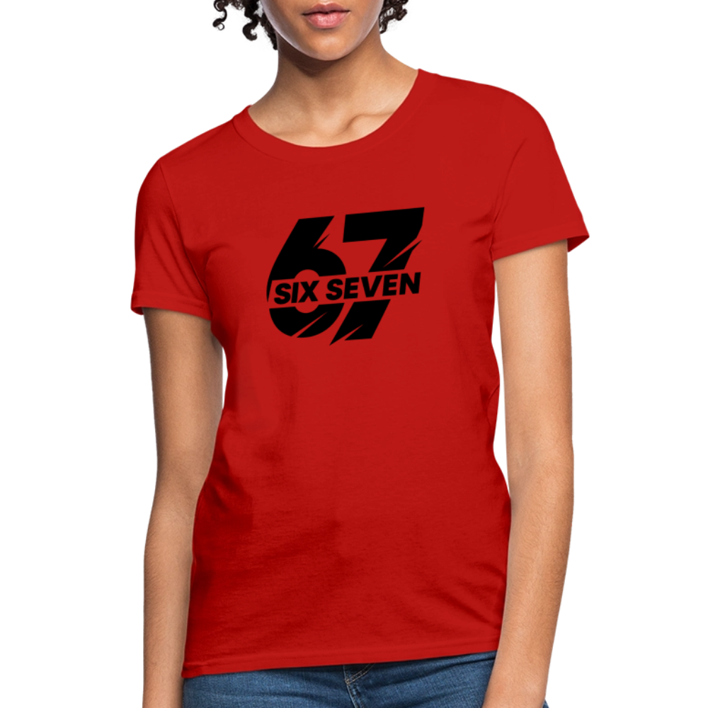 Six Seven 67 Women's T-Shirt - red