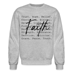 Faith Word Art Inspirational Sweatshirt