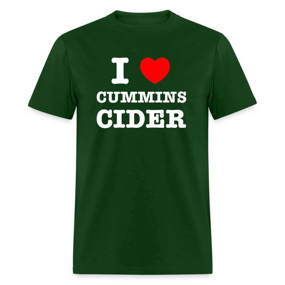 I Heart Cummins Cider T-Shirt - forest green