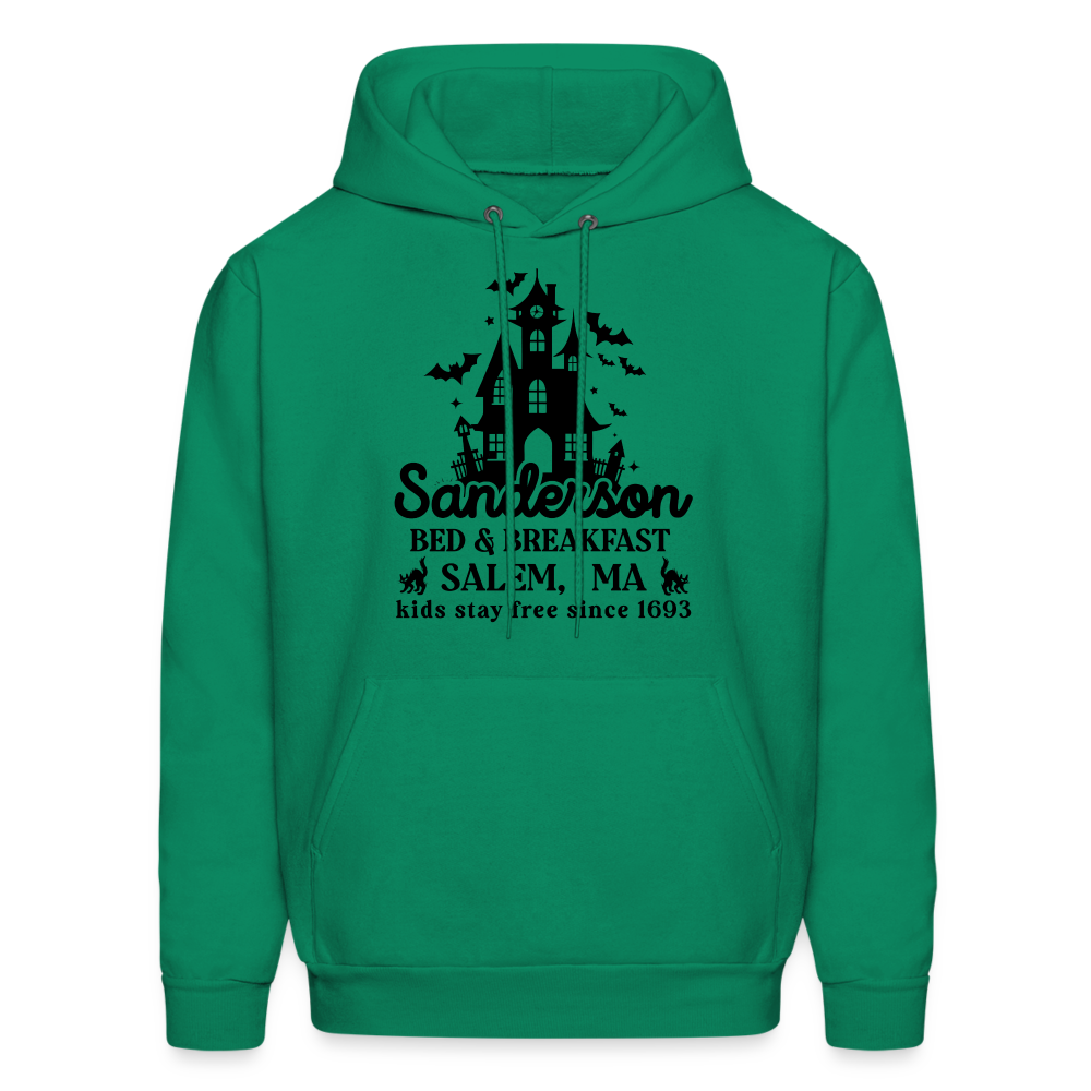 Sanderson Bed & Breakfast Salem MA Hoodie (Halloween) - kelly green