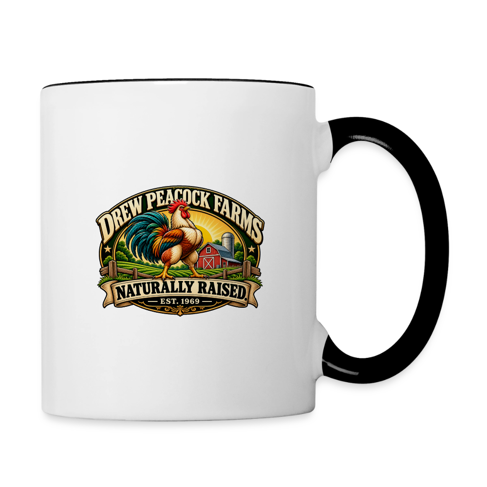 Drew Peacock Farms Mug - white/black