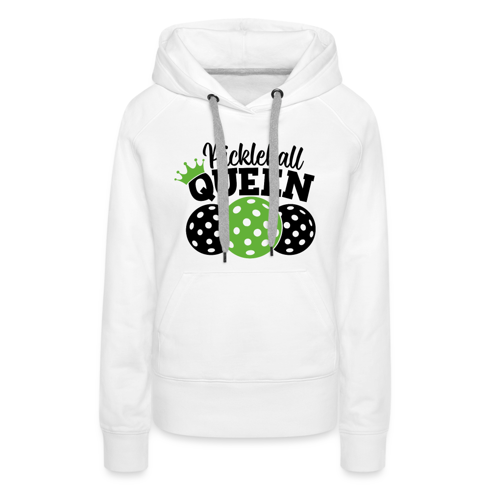 Pickleball Queen Women's Premium Hoodie - white