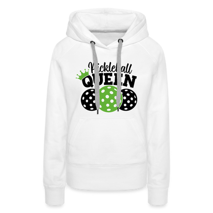 Pickleball Queen Women's Premium Hoodie - white