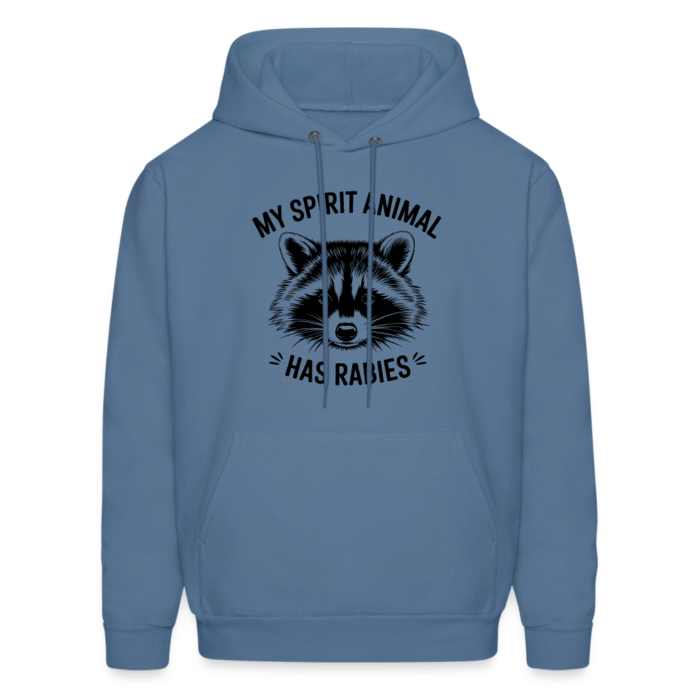 My Spirit Animal Has Rabies Hoodie - denim blue