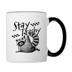 Stay Trashy Coffee Mug – Funny Feral Raccoon Design
