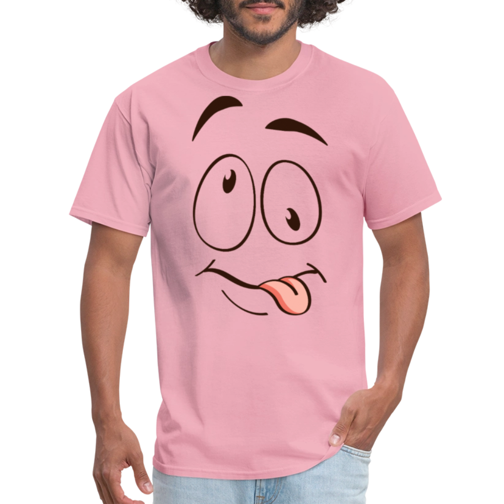 Suggestive Silly Face with Tongue T-Shirt - pink