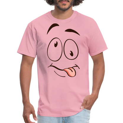 Suggestive Silly Face with Tongue T-Shirt - pink