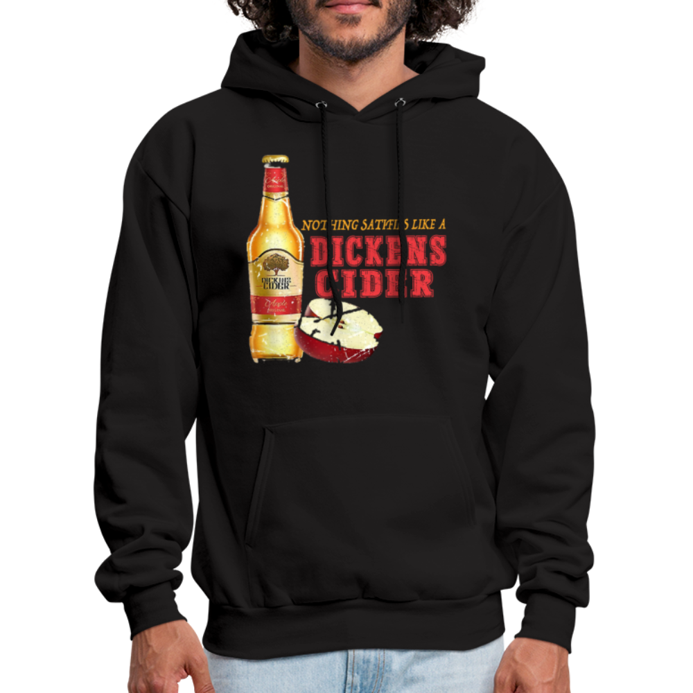 Nothing Satisfies Like A Dickens Cider Hoodie - black