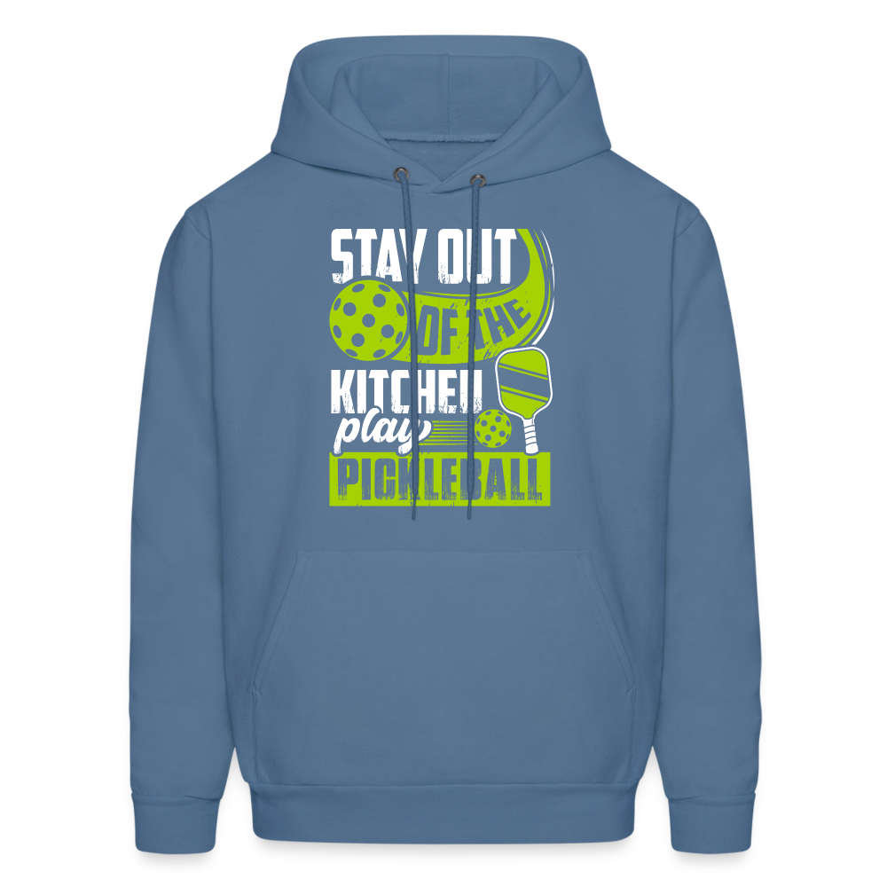 Stay Out Of The Kitchen Play Pickleball Hoodie - denim blue