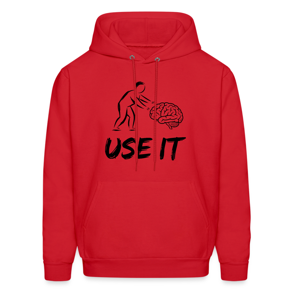 Funny You Have A Brain Use It (Sarcastic Humor) Hoodie - red