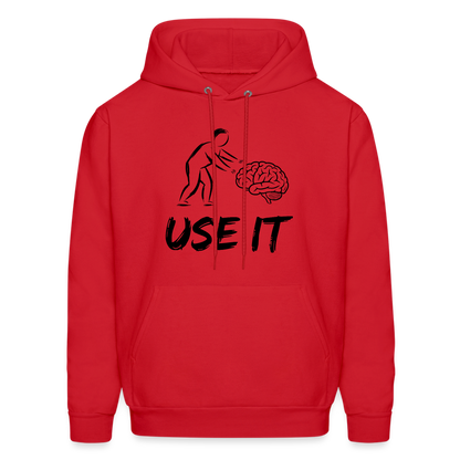 Funny You Have A Brain Use It (Sarcastic Humor) Hoodie - red