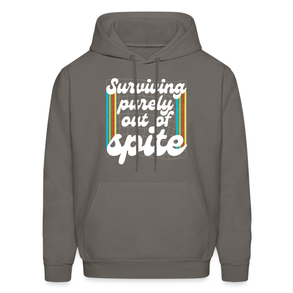 Surviving Purely Out Of Spite Hoodie - asphalt gray