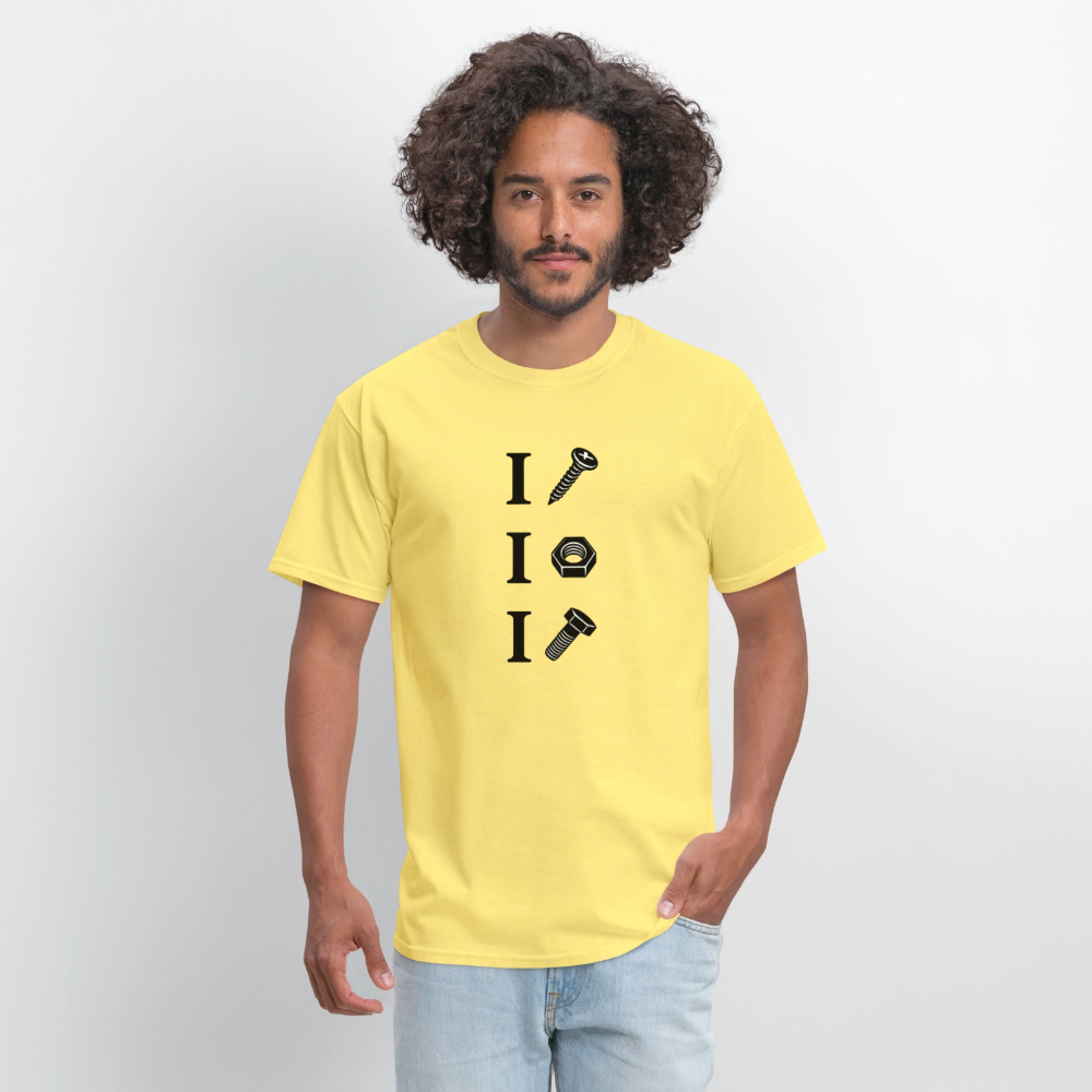 I Screw I Nut I Bolt – Funny Adult Humor T-Shirt Color: Rock