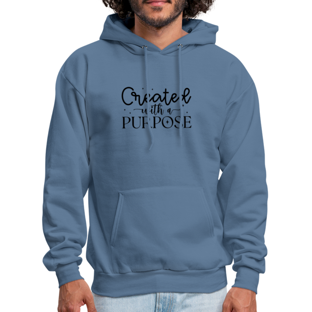 Created with a Purpose Hoodie - denim blue