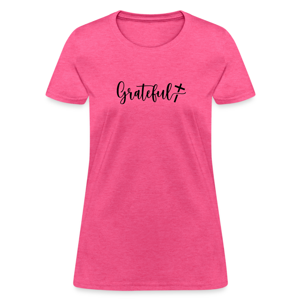 Grateful Women's T-Shirt - heather pink