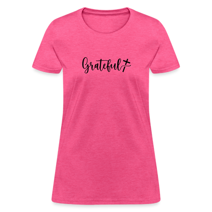 Grateful Women's T-Shirt - heather pink