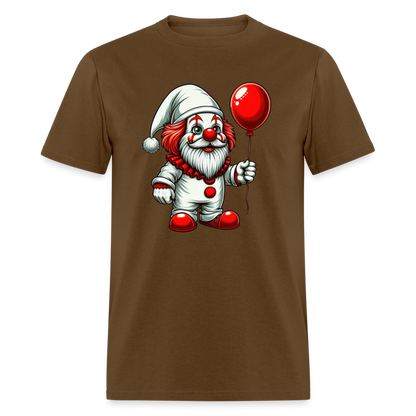 Gnome Clown T-Shirt - brown